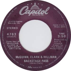 McGuinn, Clark and Hillman - Backstage Pass