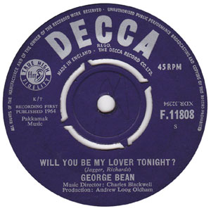 George Bean - Will You Be My Lover Tonight