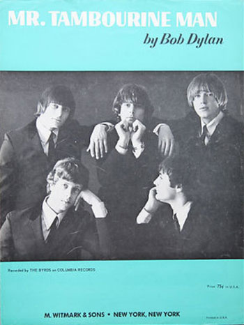 Byrds Mr. Tambourine Man sheet music