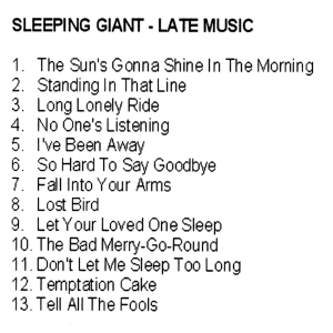 Sleeping Giant - Late Music