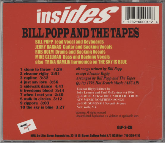 Bill Popp And The Tapes - Insides
