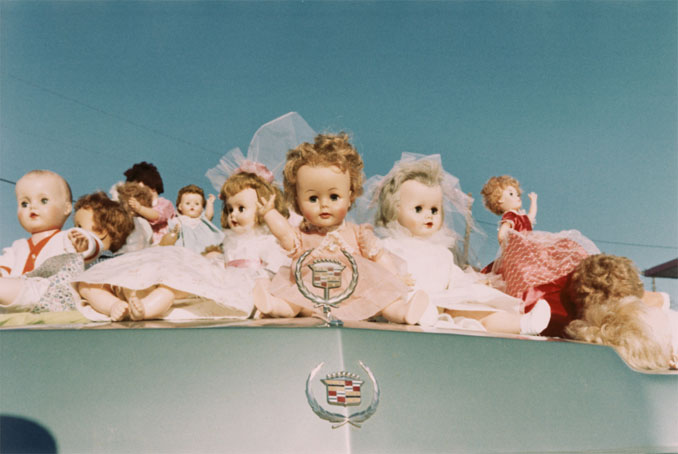 William Eggleston - Dolls on Cadillac