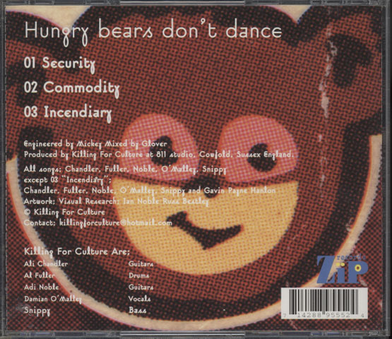 Killing For Culture ‎– Hungry Bears Don't Dance